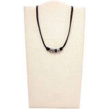 Fossil - Heren Ketting - Bruin & Zilver - Leer/RVS