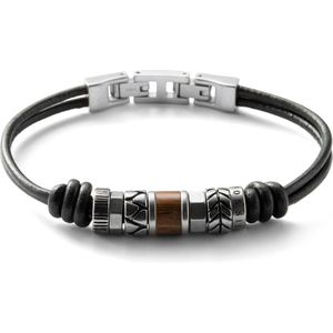 Fossil - JF84196040 - Armband - Zwart - Leer