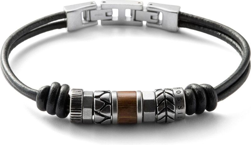 Fossil - JF84196040 - Armband - Zwart - Leer