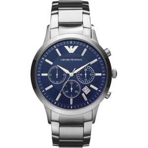 Emporio Armani AR2448 Herenhorloge  43 mm - Zilverkleurig