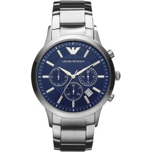Emporio Armani AR2448 Herenhorloge  43 mm - Zilverkleurig