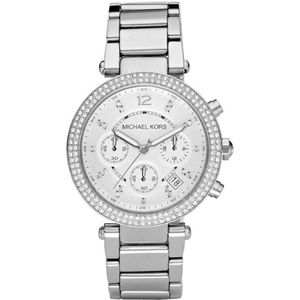 MICHAEL KORS Chronograph PARKER MK5353, Quarzuhr, Armbanduhr, Damenuhr, Stoppfunktion, Edelstahlarmband