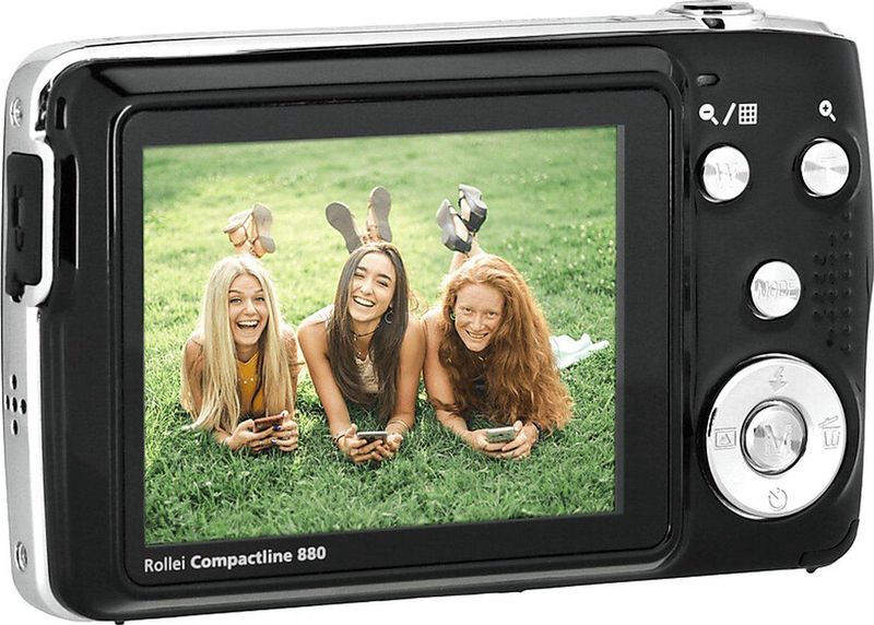 Rollei - Compactline 880 - Digitale Camera - Zwart - 8 MP CMOS