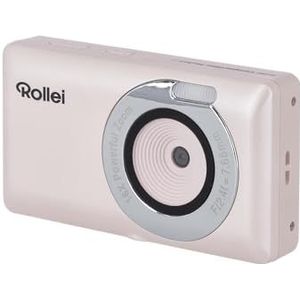 Rollei Compactline Pocket Digitalkamera Rosa, 50MP 2,7K Fotokamera mit 16X Optischem Zoom Autofokus Tragbare Fotoapparat mit 2.4"" Display Leichte Kompaktkamera für Kinder Teenager Student Anfänger