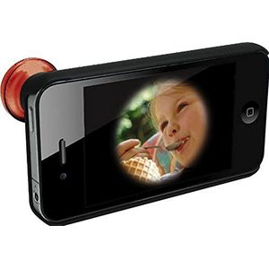 Rollei Fisheye-lens voor Apple iPhone 4/4S rood
