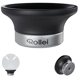 Rollei Lensballlenshouder voor alle soorten ballen met zuighouder en 1/4 inch schroefdraad voor montage op een fotostatief om te voorkomen dat de bal rolt