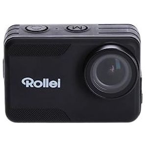 Rollei Actioncam 10S Plus, waterdichte actiecamera met 4K videoresolutie (30 fps), touchscreen en wifi om via de app de camera te bedienen.
