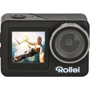 Rollei Actioncam 11S Plus, waterdichte actioncam met 4K videoresolutie (30 fps), touchscreen en wifi om via de app de camera te bedienen,zwart