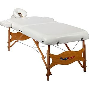 MOVIT Deluxe massagebank incl. tas, XXL breedte 80 cm, 8 cm vulling, massief houten frame, kleur naar keuze, getest op schadelijke stoffen