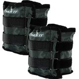 MOVIT 2-pack gewichtsmanchetten voor polsen en enkels 2x 1,5kg hardloopgewichten grijs