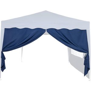 INSTENT® Basis zijwand/zijwand voor paviljoen 3x3m met raam of ritssluiting, waterafstotend en ademend, kleur naar keuze, voor feesttent, partytent