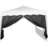 INSTENT® Basis zijwand/zijdeel voor paviljoen 3x3m met raam of ritssluiting, waterafstotend en ademend, kleur naar keuze, voor feesttent, partytent