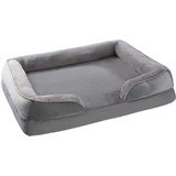 PETSTUFF Orthopedisch Hondenbed Hoes afneembaar afwasbaar antislip Keuze uit diverse maten, lichtgrijs, L