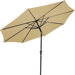 STILISTA Parasol - Diameter 300 cm - Kantelbaar - Rond - Beige - Incl. beschermhoes