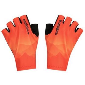 maloja talferm  glow oranje  zwart korte handschoenen