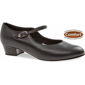 Diamant Dansschoenen voor dames, 050-029-034, dansschoenen voor dames, standaard & latin, zwart, 42.50 EU