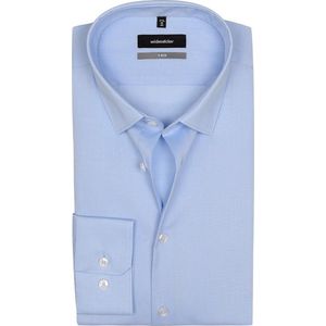 Seidensticker - X-Slim Fit Overhemd - Lichtblauw - Strijkvrij - 100% Katoen