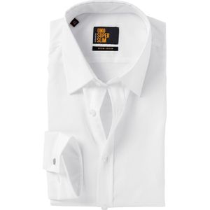 Seidensticker - Slim Fit Overhemd - Wit - Strijkvrij - 100% Katoen