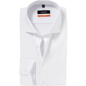 Seidensticker - Herenoverhemd - Wit - 100% Katoen - Slim Fit