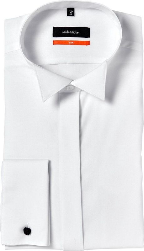 Seidensticker - Smokingoverhemd - Zwarte Roos