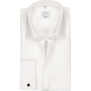 Seidensticker - Shaped Fit Overhemd - Wit - 100% Katoen - Strijkvrij