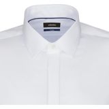 Seidensticker - Shaped Fit - Overhemd - Wit - Strijkvrij - Boordmaat: 37