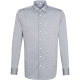 Seidensticker - Shaped Fit Overhemd - Grijs - 100% Strijkvrij Katoen