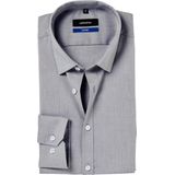 Seidensticker - Shaped Fit Overhemd - Grijs - 100% Strijkvrij Katoen