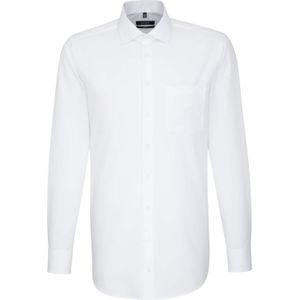 Seidensticker - Herenoverhemd - Wit - Katoen - Comfort Fit