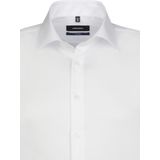 Seidensticker shaped fit overhemd, popeline, wit