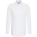 Seidensticker regular fit overhemd, popeline, wit