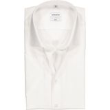 Seidensticker - Overhemd - Wit - Katoen - Slim Fit - Korte Mouwen