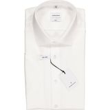 Seidensticker - Overhemd - Wit - Katoen - Slim Fit - Korte Mouwen