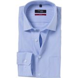 Seidensticker - Regular Fit - Overhemd - Lichtblauw - 100% Katoen, Strijkvrij