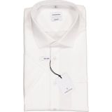 Seidensticker - Effen Overhemd - Wit - 100% Katoen - Korte Mouwen