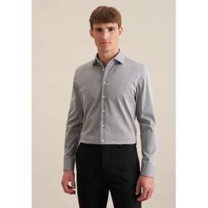 Overhemd - Grijs - Chambray - Getailleerd en Elegant