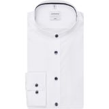 Overhemden - Wit - Slim Fit - Lange Mouwen - Opstaande Kraag