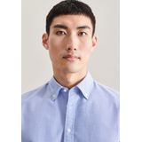 Seidensticker x-slim fit overhemd, Oxford, blauw