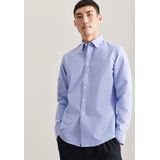 Seidensticker x-slim fit overhemd, Oxford, blauw