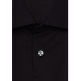 Seidensticker - Overhemd - Zwart - Katoen - Regular Fit