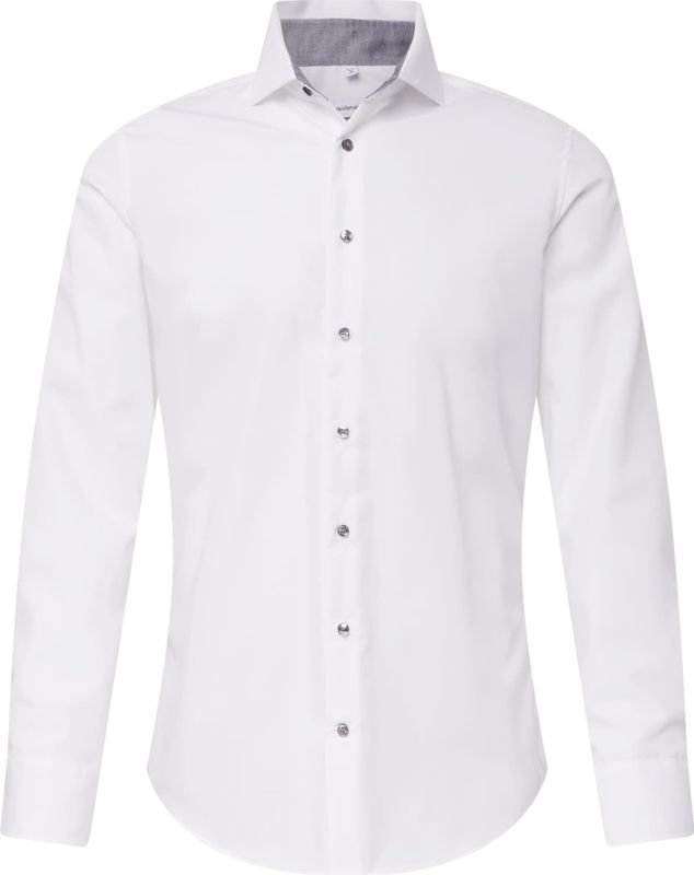 Seidensticker - Businessoverhemd - Wit - Slim 1/1 Kentkraag