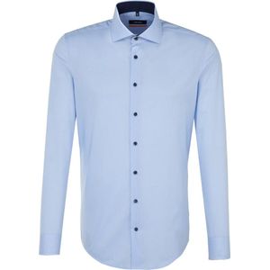 Overhemden - Lichtblauw - Slim Fit - Kentkraag - Lange Mouwen