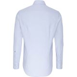 Seidensticker - Blauw Effen - Overhemd - 100% Katoen - Kent Kraag