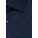 Seidensticker - Blauw Effen - Overhemd - 100% Katoen - Kent Kraag