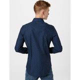 Seidensticker - Herenoverhemd - Donkerblauw - 100% Katoen - Slim Fit