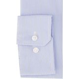 Seidensticker - Blauw Geruit Overhemd - 100% Katoen - Kent Kraag - Lange Mouwen