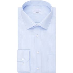 Seidensticker - Businesshemd - Lichtblauw - 100% Katoen - Regular Fit - Strijkvrij