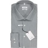 Seidensticker - Regular Fit - Overhemd - Donkerblauw met Wit Gestreept - 100% Katoen