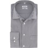 Seidensticker - Regular Fit - Overhemd - Donkerblauw met Wit Gestreept - 100% Katoen