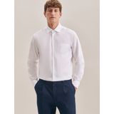 Seidensticker - Regular Fit Overhemd - Wit - 100% Katoen